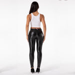 Warm Leather Moto Pencil Pants - Perfect for Biker Style Fashion - Alt Style Clothing