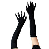 Long Ghost Claw Dress Up Gloves with Long Nails - Alt Style Clothing