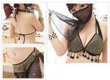 Get Daring with Our Sexy Mesh Mask Lingerie Latin Dance Clothing Arab Belly Dance Costume