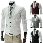 Elevate Your Style with Slim Fit Dress Vests for Men - Male Waistcoat Gilet - Alt Style Clothing