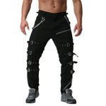 Metal Decoration Zippers Gothic Pants - Alt Style Clothing