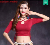 Get Ready to Dance with Our Mesh Belly Dance Tops Shirt Costume for Women - Alt Style Clothing