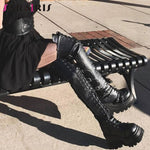 Gothic Punk Thigh High Heels Platform - Alt Style Clothing