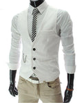 Elevate Your Style with Slim Fit Dress Vests for Men - Male Waistcoat Gilet - Alt Style Clothing