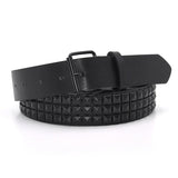 Pyramid Studded Belt Punk Rock With Pin Buckle Hardware - Alt Style Clothing