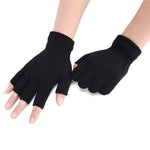 Half Finger Wool Knit Fingerless Gloves