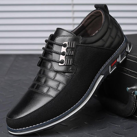 Classic Casual Men Leather Shoes Breathable