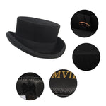Wool Felt Top Hat New Cylinder Style - Alt Style Clothing