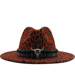 Flat Brim Wool Felt Fedora Hat - Alt Style Clothing