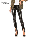 Shiny PU Faux Leather Skinny Leggings - Perfect for a Sleek and Stylish Look - Alt Style Clothing