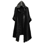 Gothic Translucent Linen Cloak with Long Thin Trench Dustcoat Design - Alt Style Clothing