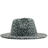 Flat Brim Wool Felt Fedora Hat