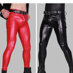 Sexy Skinny PU Leather Pants - Featuring Oil Surface Design for a Sleek and Fashionable Look - Alt Style Clothing