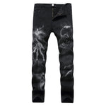 Long Classic Slim Fit Stretch Jeans - Alt Style Clothing