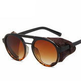 Embrace the Steampunk Aesthetic with Vintage Round Sunglasses - Alt Style Clothing