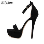 Unleash Your Inner Warrior with Platform Gladiator Buckle Strap Women's Thin High Heels Club Party Shoes