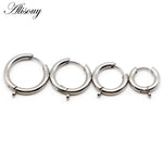 Stainless Steel Round Hoop Earrings - Alt Style Clothing