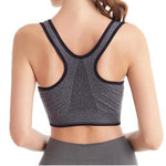 Front Zipper High Stretch Breathable Sports Bra Top - Alt Style Clothing