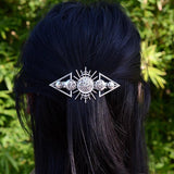Luna Moth French Barrette Gothic Witch Hairpin