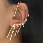Irregular Ear Cuff Gothic Hanging Clip Earrings for Women - Alt Style Clothing