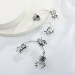 Exaggerated Insect Clip Earrings
