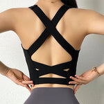 Sports Bra Sexy Fitness Underwear Camis Push Up Yoga Crop Top - Alt Style Clothing