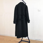 Oversized Wool Blend Trench Coat for Casual and Edgy Look - Alt Style Clothing