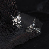 Vintage Ghost Skull Motorcycle Party Punk Earrings - Alt Style Clothing