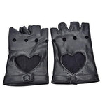 Punk Short Synthetic Leather Gloves Half Finger Fingerless Gloves - Alt Style Clothing