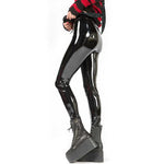 PU Leather Pencil Pants with High-Waist Stretch and Seamless Leggings - Alt Style Clothing