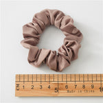 Silk Satin Scrunchies Large Elastic Rubber Hair Band