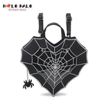 Gothic Spiderweb Heart Shaped Bag