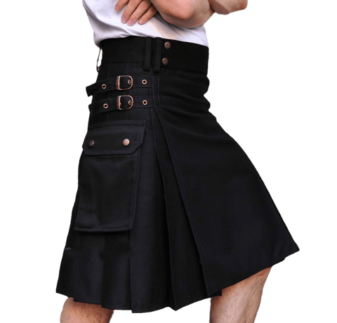Mens Scottish Traditional Highland Tartan Kilt - Alt Style Clothing