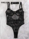 Mesh Bodysuits for Women with Slim Strappy Design