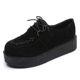Step into a World of Fantasy with Lolita Oxfords Women Creepers Platform Cosplay JK Flats - Alt Style Clothing