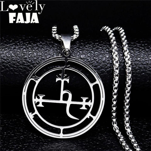 Stainless Steel Demon Seal Necklace