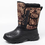 Non-Slip Waterproof Winter Platform Boots with Short Plush for Men
