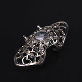 Make a Bold Statement with Gothic Joint Armor Knuckle Metal Full Finger Claw Ring - Alt Style Clothing