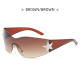 Square Goggle Men Luxury Sun Glasses UV400 Colorful Mirror Sunglasses - Alt Style Clothing