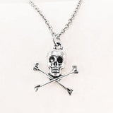 Vintage Grunge Skull Pendant Necklace for Goths and Alternative Jewelry Lovers - Alt Style Clothing