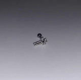 Rock Your Look with Black Cool Spider Snake Cross Cartilage Stud Earrings Gothic Girls