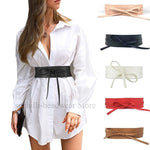 Dress Leather Bowknot Wide Belt - Alt Style Clothing