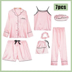 7 Piece Sleepwear Set - Sexy Lingerie and Pajamas - Alt Style Clothing