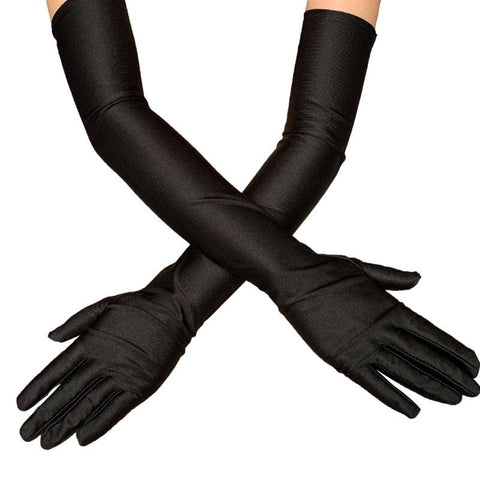 Long Glove Thin Elasticity Solid Elegant Party Gloves - Alt Style Clothing
