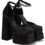 Step up Your Style with Women's Retro Chunky Heels Sandals Platform Pumps - Alt Style Clothing