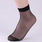 Skritts Women's Ultrathin Solid Nylon Knee High Socks - Pack of 30 - Alt Style Clothing