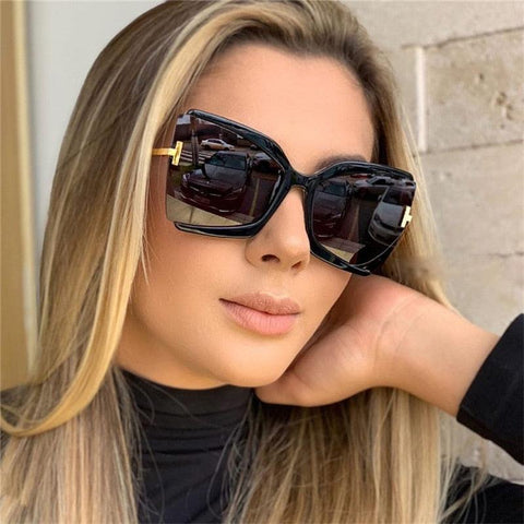 Oversized Square Sun Glasses With Big Frame