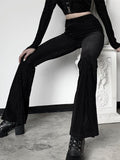 Vintage High Waist Women's Dark AltGoth Pants - Alt Style Clothing