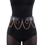 Punk Gothic Hiphop Waist Chain with Adjustable JK Belt - Alt Style Clothing