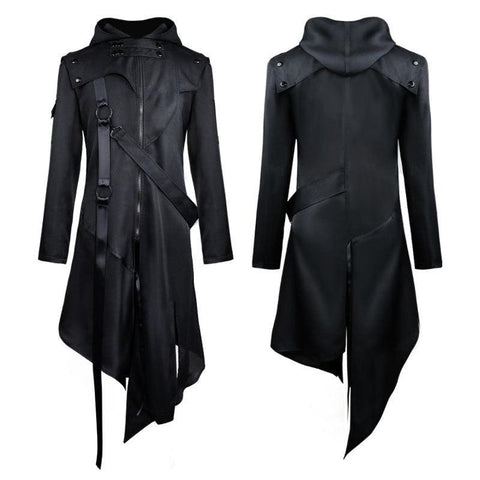 Steampunk Trench Coat Gothic Jacket Vintage Medieval Renaissance Plague Doctor - Alt Style Clothing